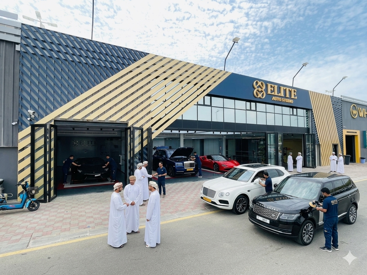 Elite Auto Studio showroom entrance